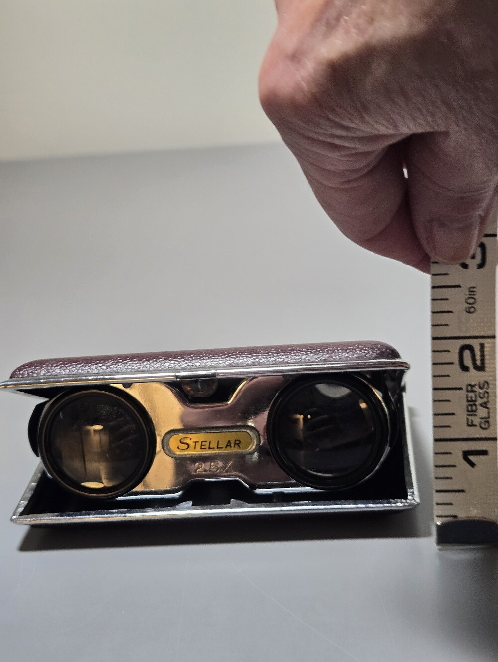 Vintage Stellar Opera Glasses & Case 2.5 Magnifying Binoculars Symphony Concert - Picture 10 of 10